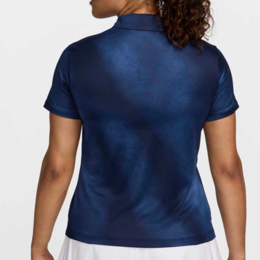 NWT New Nike Women's Victory Dri-FIT Short-Sleeve Printed Golf Polo XS Shirt Top - Picture 2 of 6